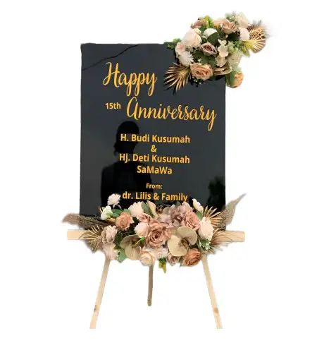 Papan Bunga Akrilik bungursari